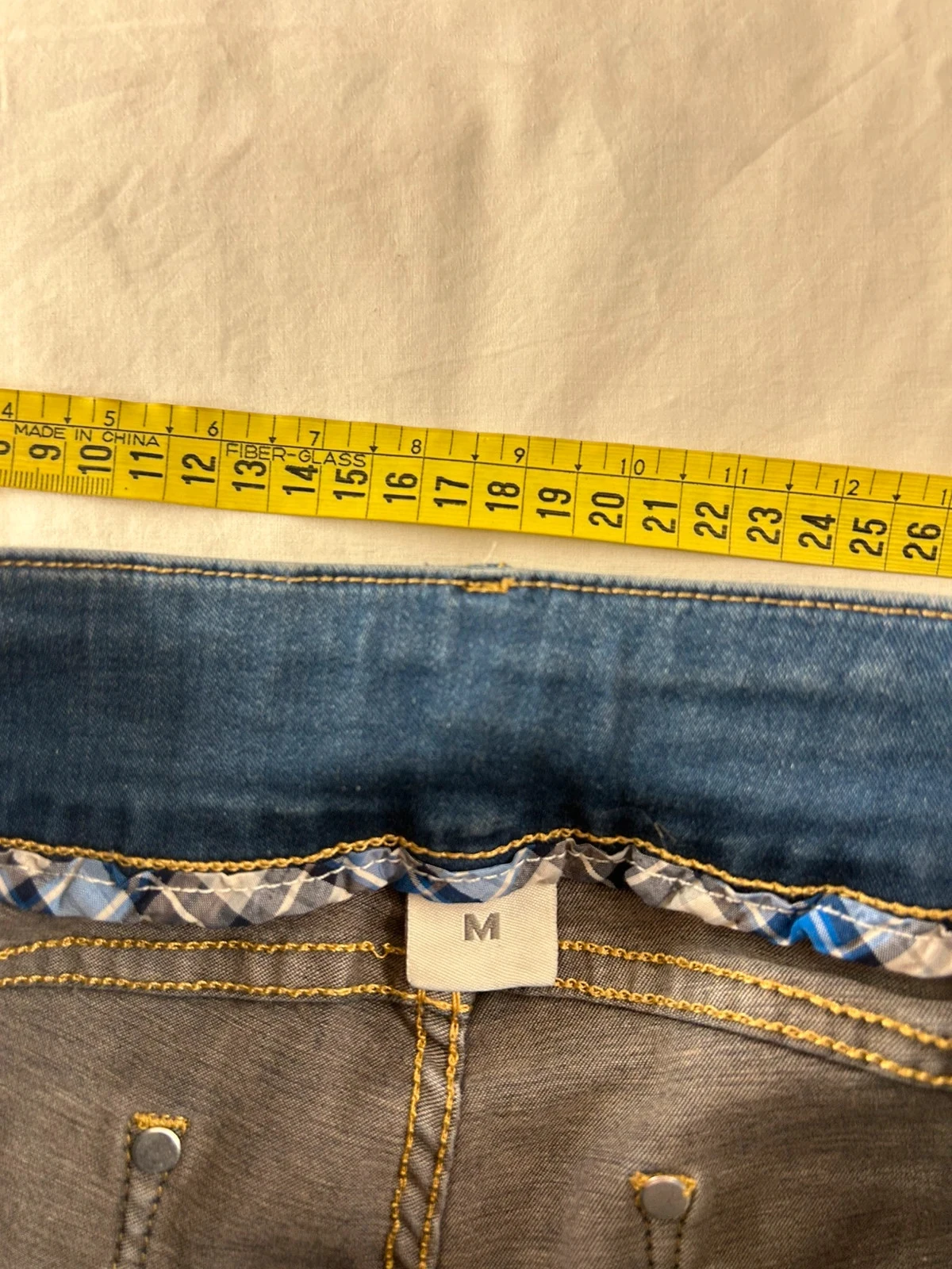 Vintage high-waisted navy blue jeans – photo 8
